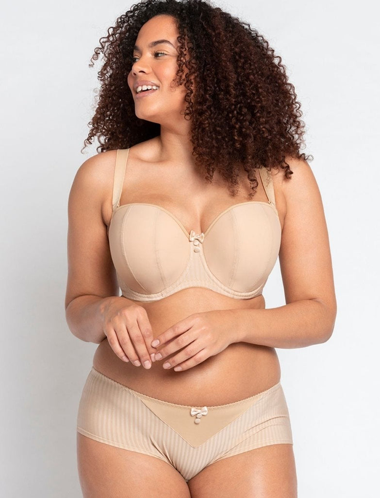 Curvy Kate Luxe Strapless Bra Biscotti Brava Lingerie