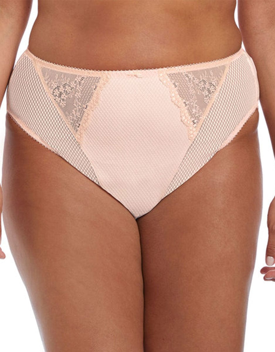 Carrie Ballet Pink High Leg Brief from Elomi