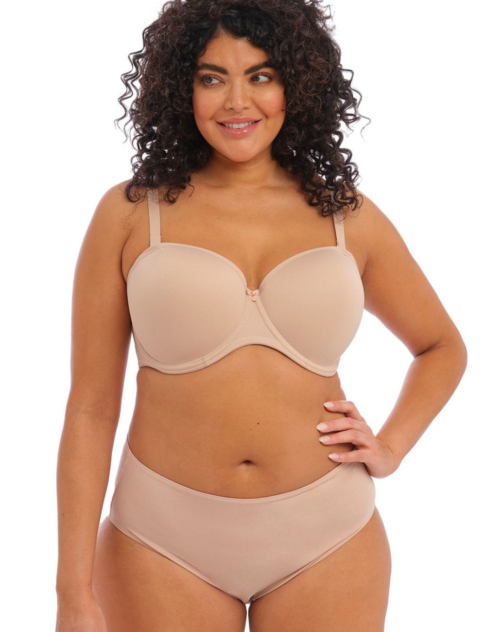 Elomi Women's Plus Size Smoothing Underwire Foam Molded Strapless