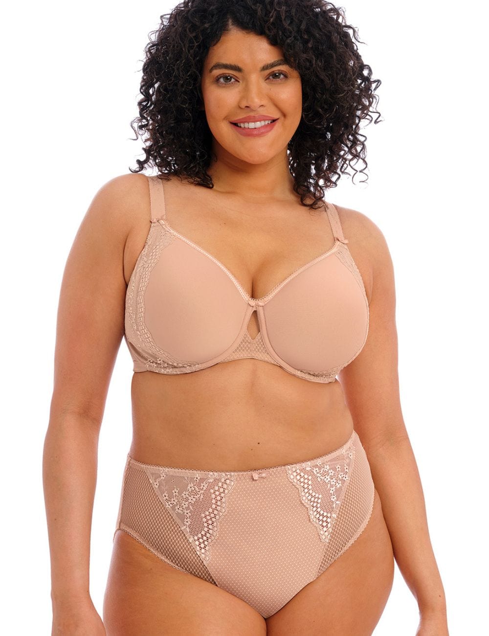 Elomi Charley Bandless Spacer Moulded Bra Fawn