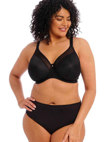 Elomi Smooth Underwired Moulded Bra - Black, £42.00