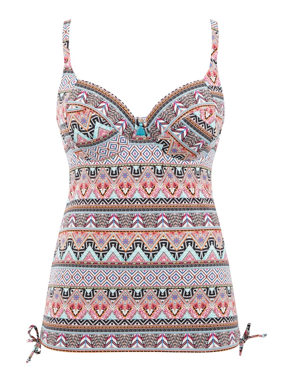 Panache Sport Underwired Racerback Sports Bra - Boho Print - Curvy