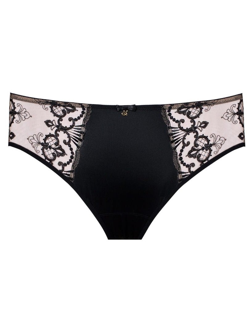 Samanta Perla Midi Brief Black | Brava Lingerie